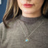 Elodie Pendant in silver gold & various gemstones
